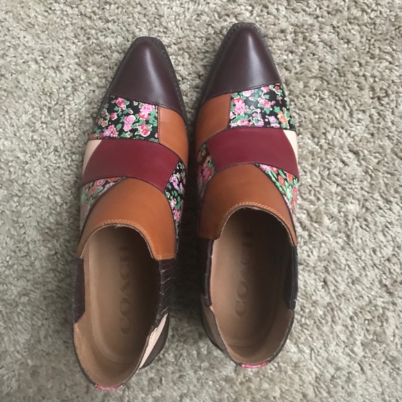 Coach patchwork booties size 7 - Picture 4 of 12